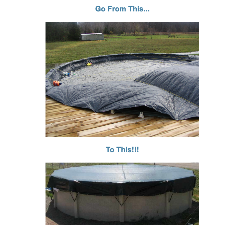 Arctic Blue - Eliminator ELIMBUNGEE Winter Cover Replacement Bungee