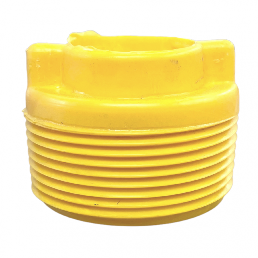 Feherguard 1.5 inch Yellow Threaded Plug