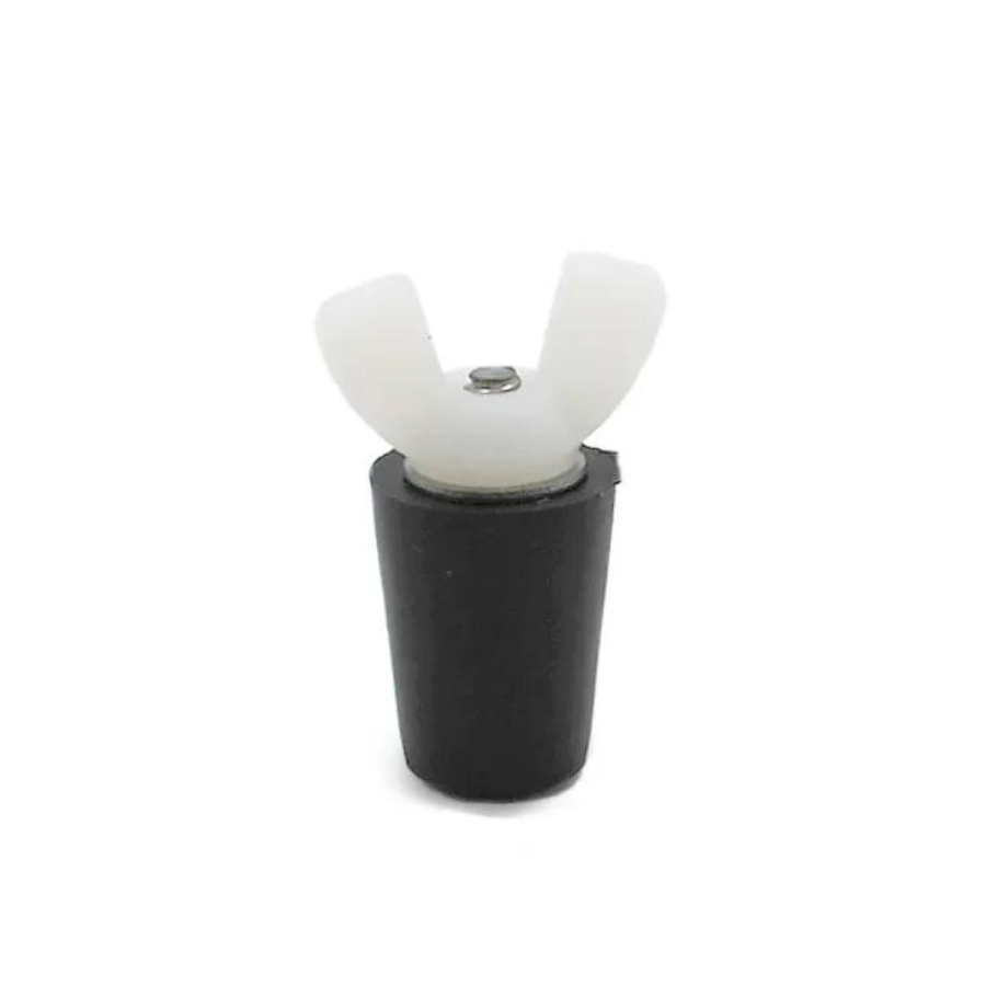 Rubber Plug Number One Nylon Wing Nut Size 0.5 inch