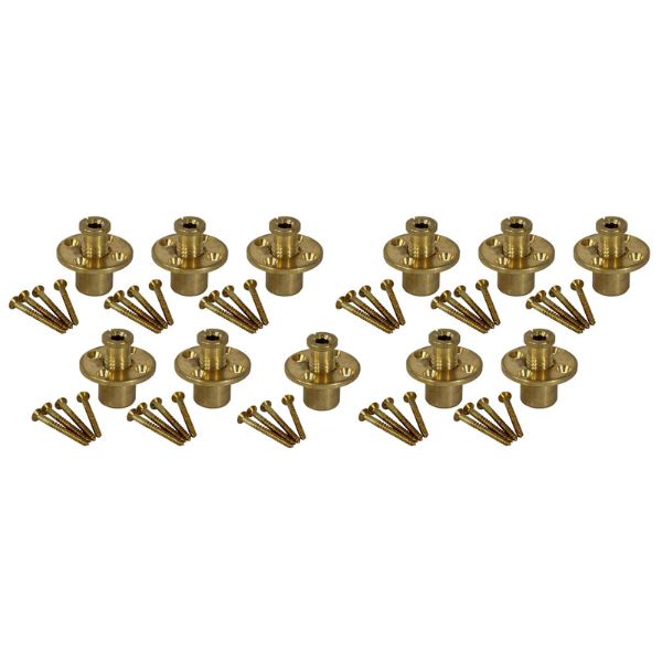 Pièces de couverture de sécurité pour ancrages de terrasse en bois (sac de 10)