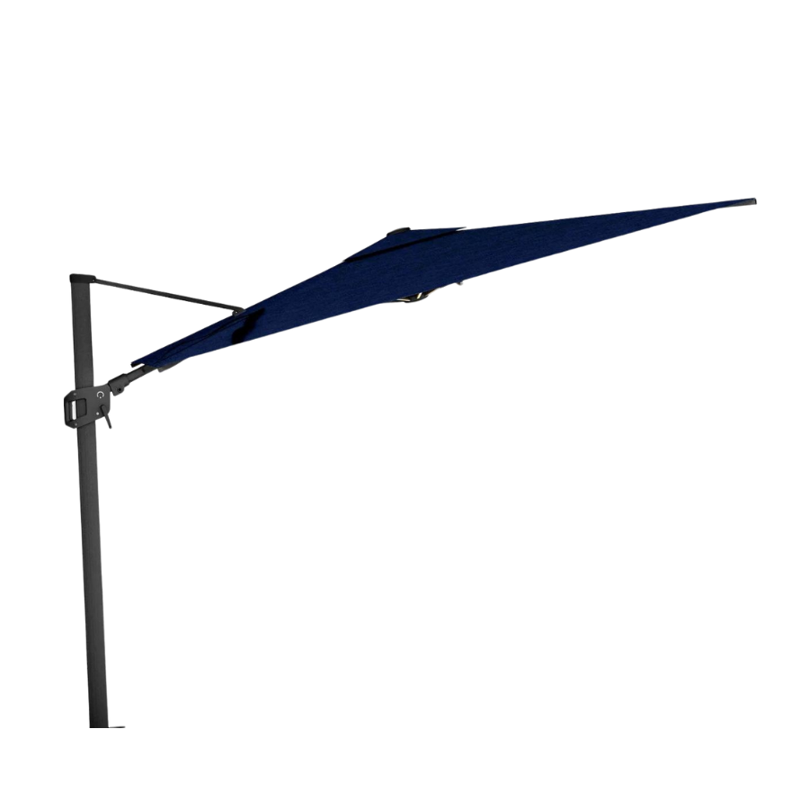 10 ft Deluxe Square Suspension Umbrella (Charcoal/Indigo)
