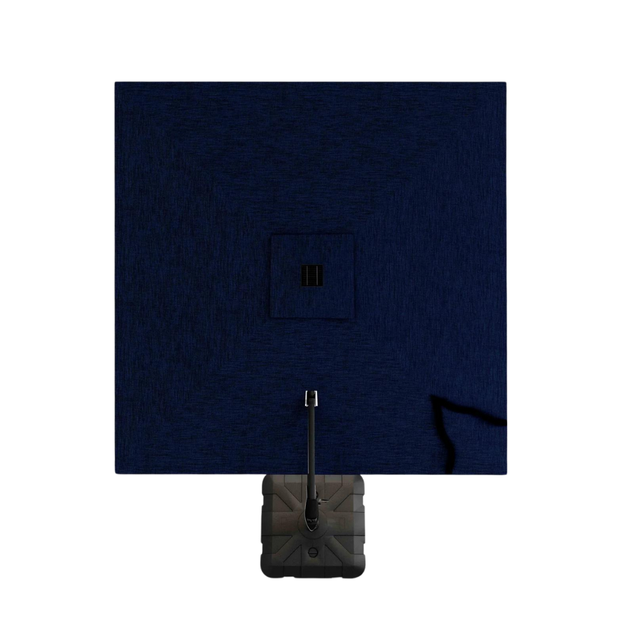 10 ft Deluxe Square Suspension Umbrella (Charcoal/Indigo)