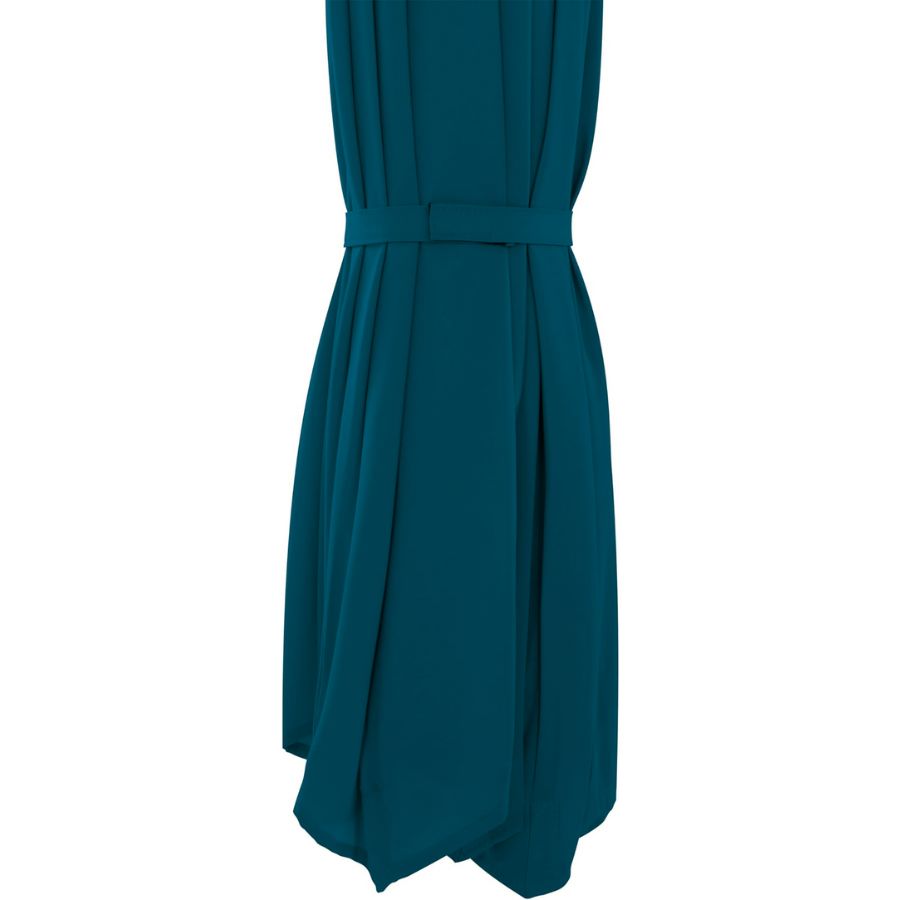 Parasol suspendu en polyester de 10 pieds (noir/bleu sarcelle)