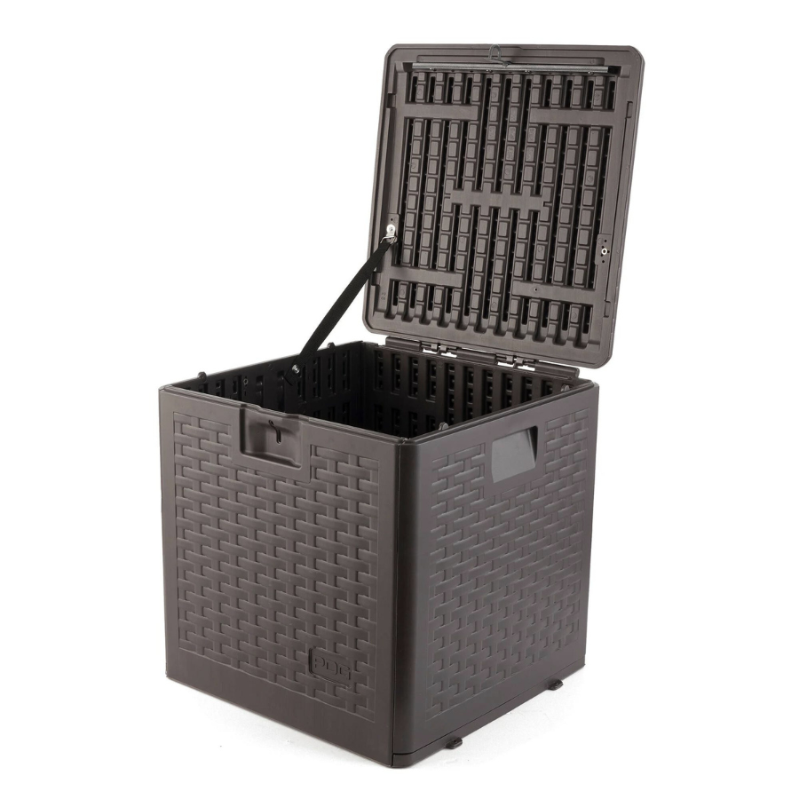 28 Gallon Resin Outdoor Storage Box (Driftwood)