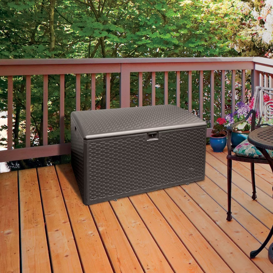 73 Gallon Resin Outdoor Storage Box (Driftwood)