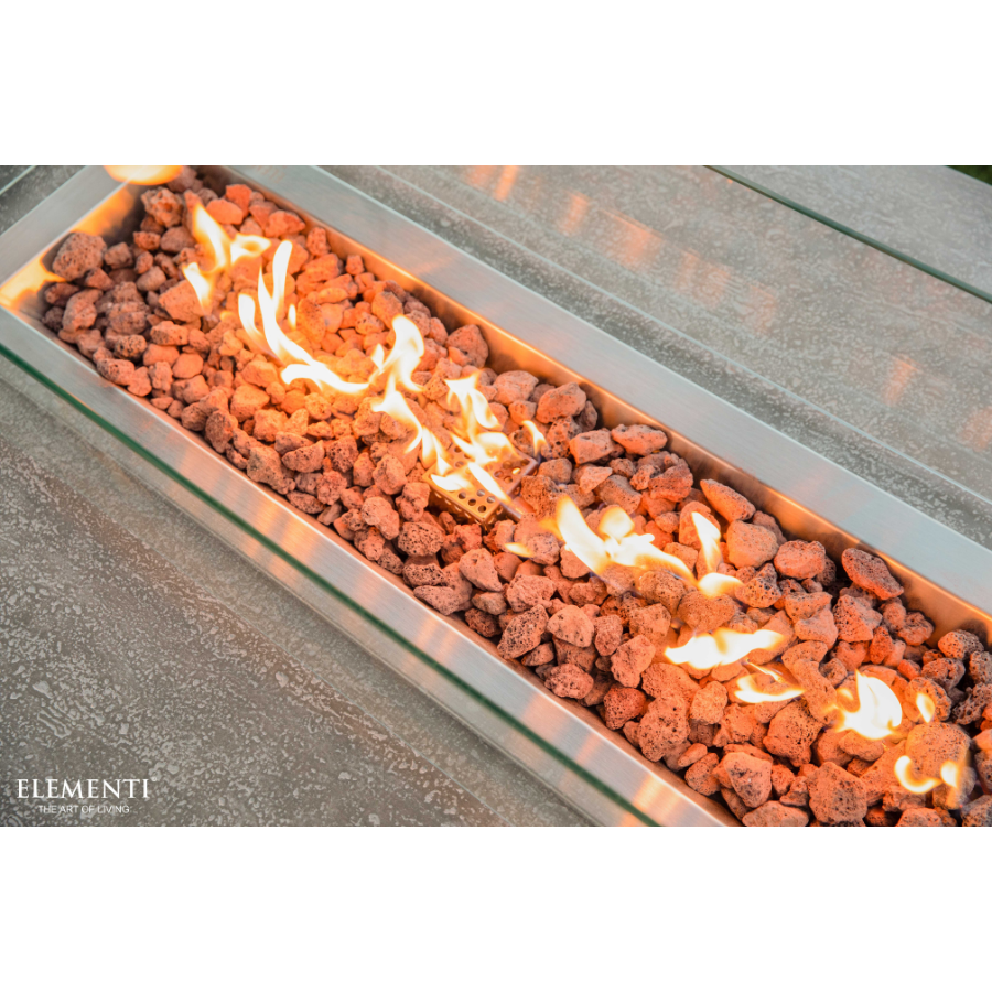 Hampton Cast Concrete Propane Fire Pit with Cover