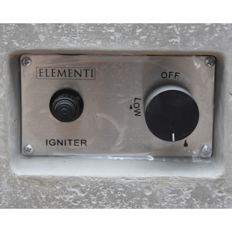 Hampton Cast Concrete Natural Gas Fire Pit with Cover