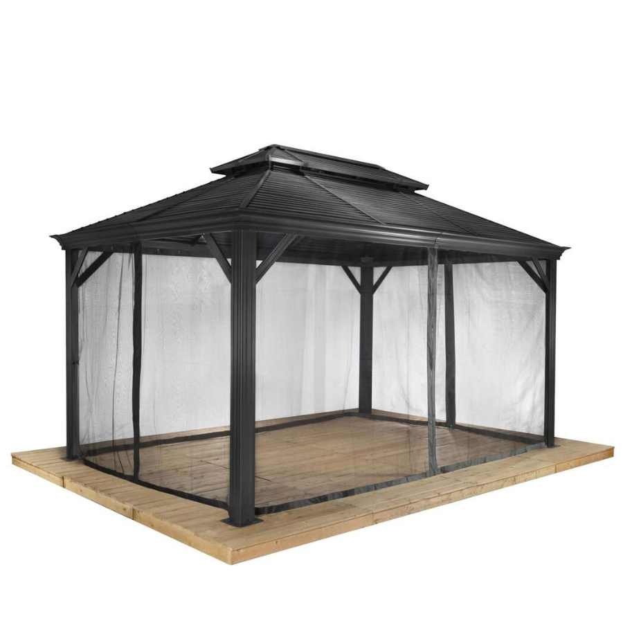 Moustiquaire de remplacement pour gazebo Altitude / Brunello 10 x 12 pi (4 panneaux)