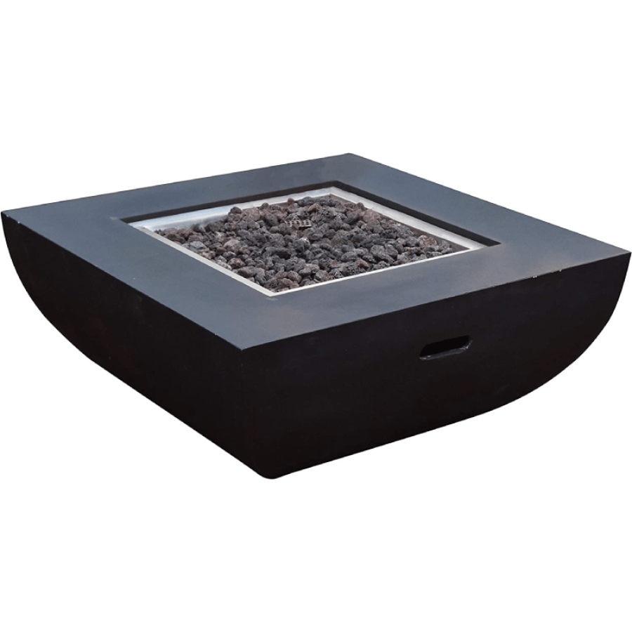 Aurora 34 inch Square Natural Gas Fire Table