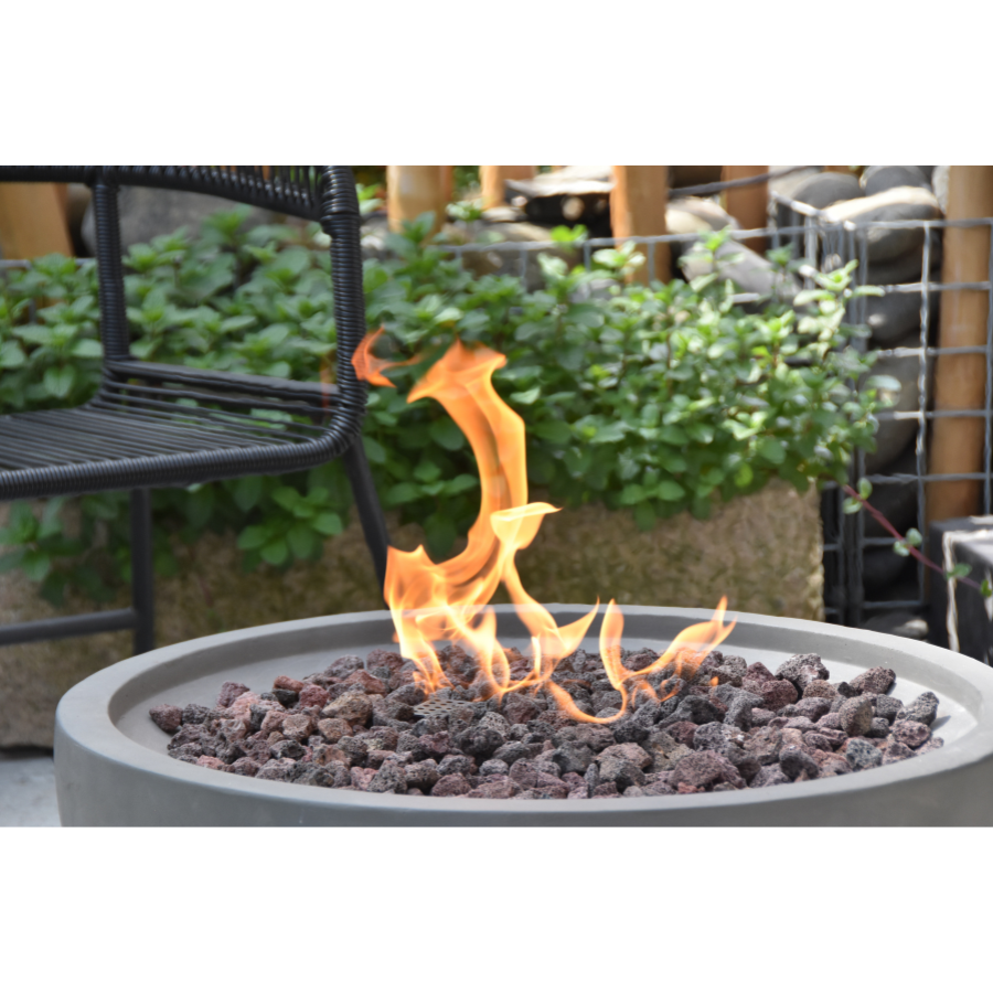Nantucket 26 Inch Round Propane Fire Bowl with Cover