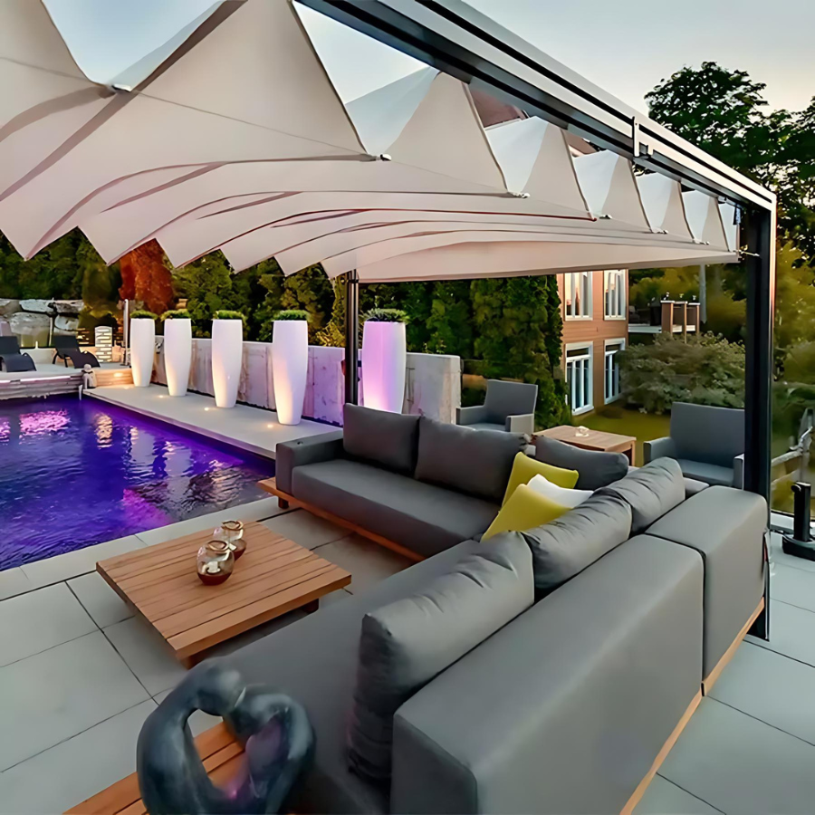 Discontinued 10 x 12 ft ModuLounge Pergola with Sunbrella Material