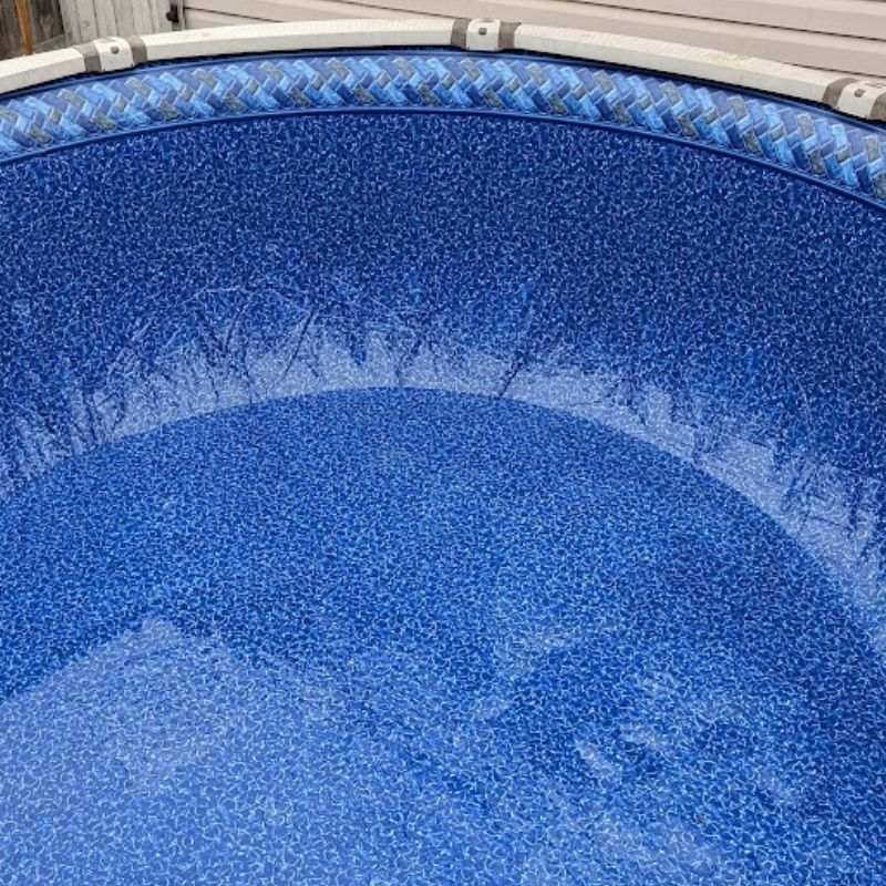 Toile accrochée Cayman Maui ronde de 12 pieds pour piscine d'une hauteur de 52 pouces