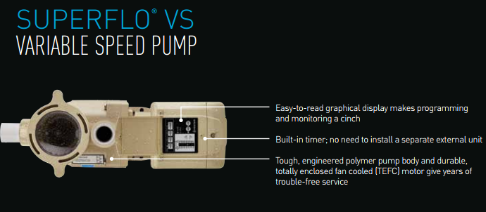 Open Box Pentair SuperFlo Variable Speed Pump