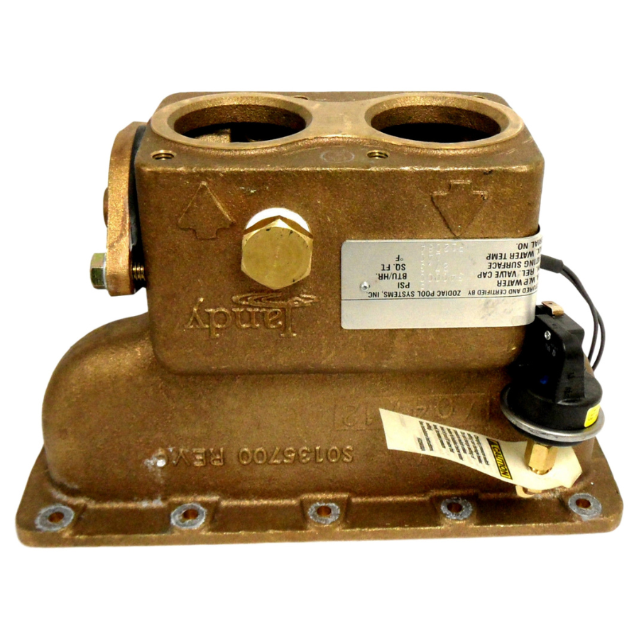 Discontinued Jandy - R0476601 - Inlet/Outlet Header Assembly Bronze 2 Inch 125