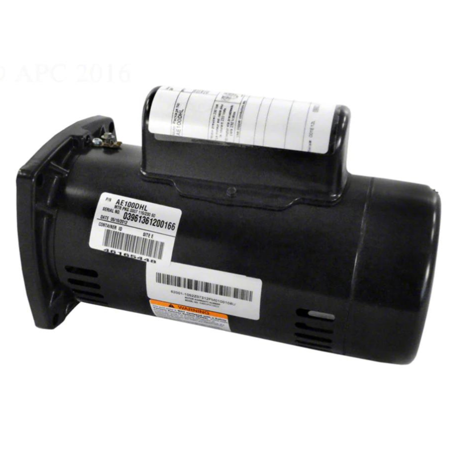 Pentair - AE100EHL - 1 HP Energy Efficient Full-Rated 115V-230V Square Flange Motor