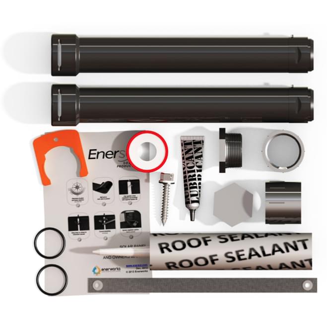 Open Box Enersol Solar Heating System Installation Kit