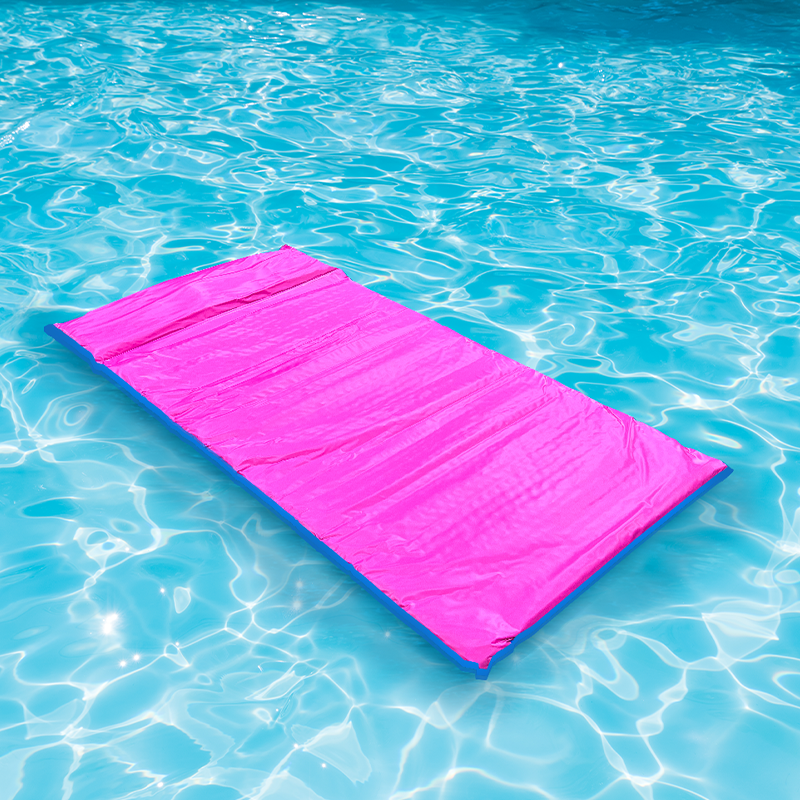 Open Box FlotoMax 6 Ft Pool Mattress Reversible Blue / Pink