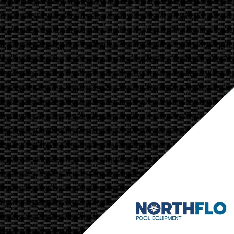 Black 12 x 24 ft NorthFlo Rectangle with 4 x 6 ft Center Step 95 Mesh Safety Cover