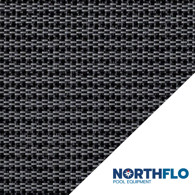 Grey 12 x 24 ft NorthFlo Rectangle with 4 x 6 ft Center Step 95 Mesh Safety Cover