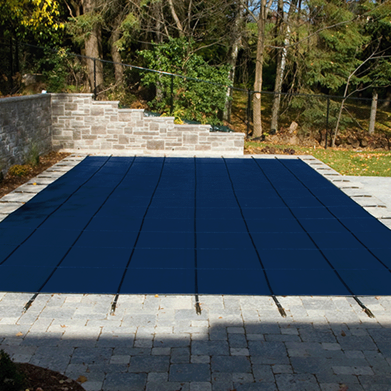 Blue 20 x 40 ft NorthFlo Rectangle 99 Mesh Safety Cover