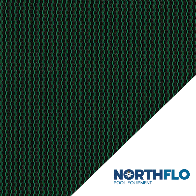 Green 20 x 40 ft NorthFlo Rectangle with 4 x 6 ft Center Step 99 Mesh Safety Cover