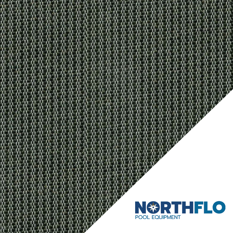 Grey 20 x 40 ft NorthFlo Rectangle with 4 x 6 ft Center Step 99 Mesh Safety Cover