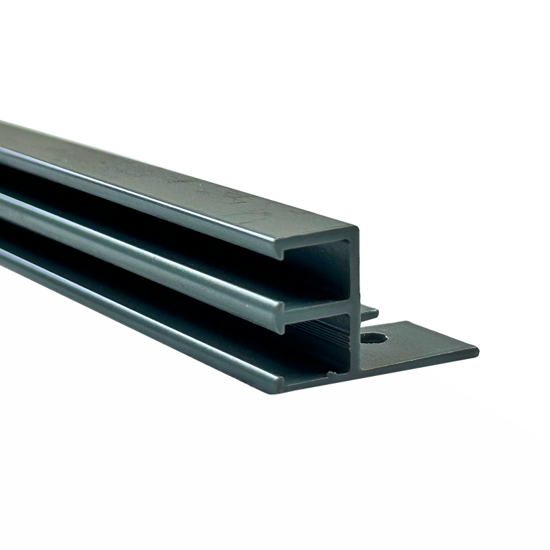 Couronnement de Montage Supérieur à 2 Pistes en Aluminium Gris pour Piscine Creusée (sections 10 pieds)