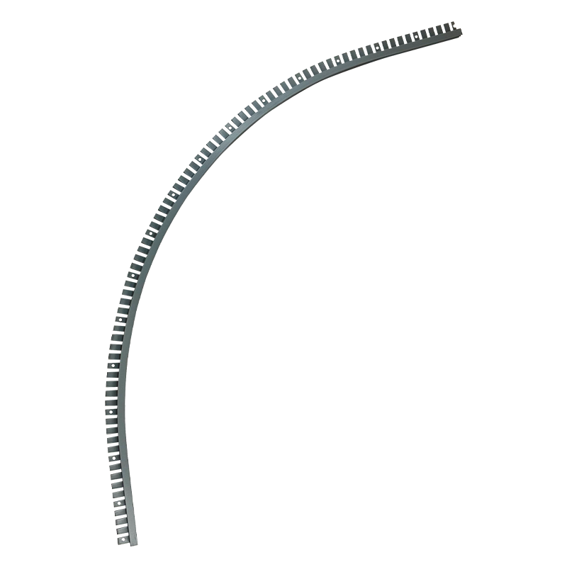 Dual Track - Top Mount Inground Coping - 2 ft Rounded Corner - White