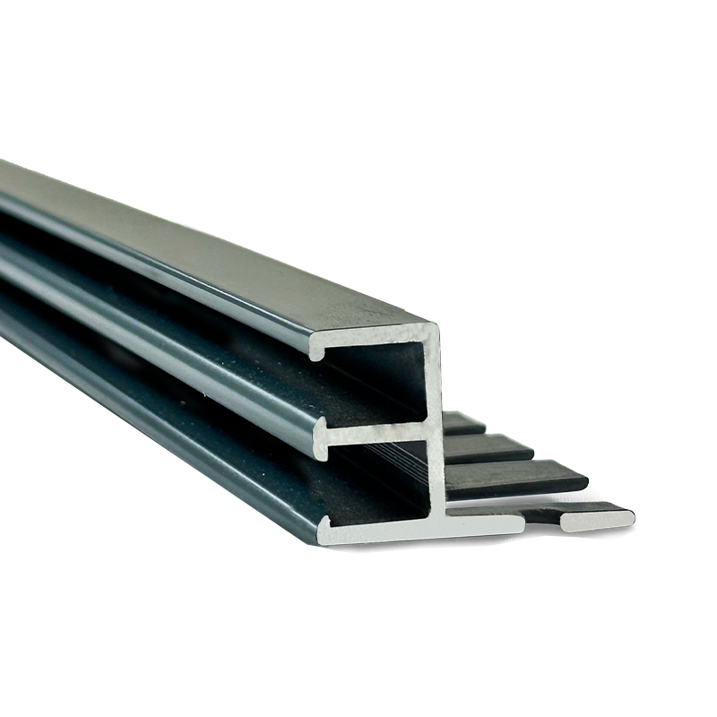 Margelle de sol à double rail à montage supérieur de 6 pouces d'angle