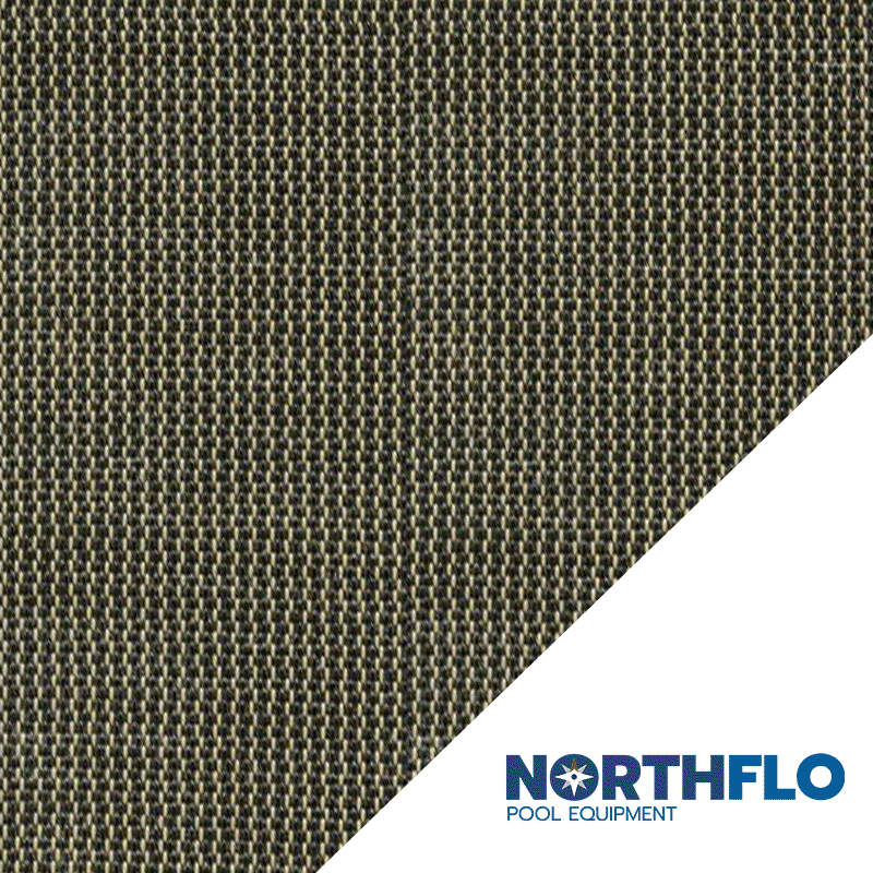 Tan 16 x 32 ft NorthFlo Rectangle with 4 x 6 ft Center Step 99 Mesh Safety Cover