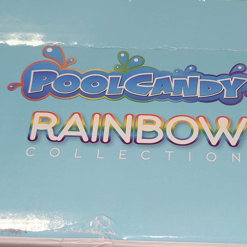 Open Box Pool Candy Ginormous Rainbow Inflatable Lawn Sprinkler