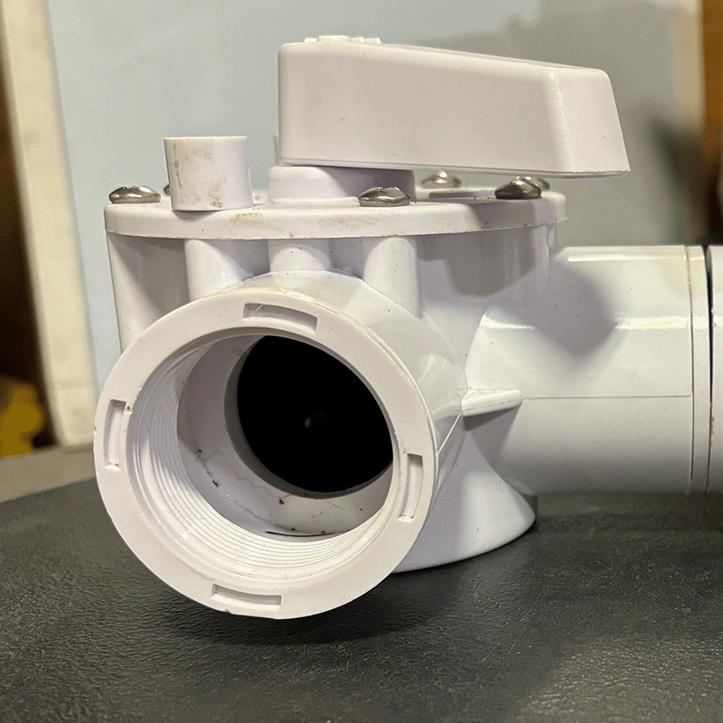 Open Box 3 Way Valve 1.5 inch Threaded (F/F/F)