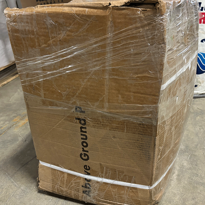 Open Box Toile Standard à Bille Blue Slate Stream Stone 27 pieds Ronde et 52 pouces de Haute