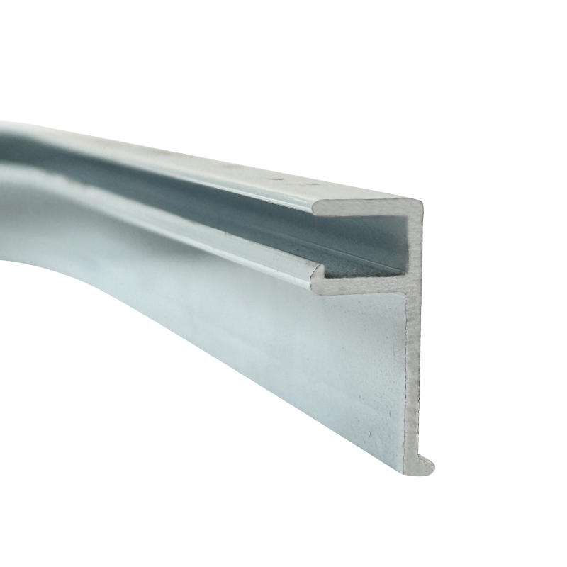 Single Track - Side Mount Inground Coping - 6 Inch Corner - White Aluminum