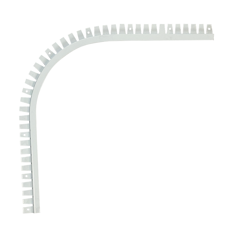 Single Track - Top Mount Inground Coping - 6 Inch Corner - White