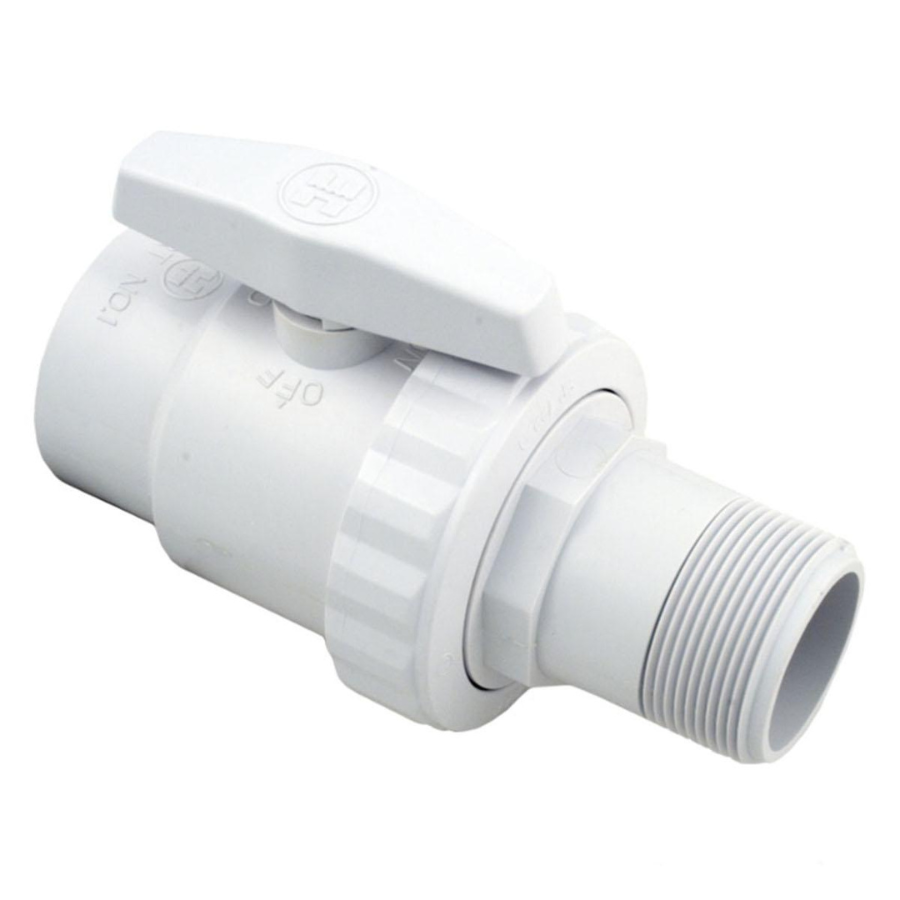 Hayward SP0723 - Trimline 2-way Ball Valve, 1 1/2 Inch FIP Pipe and 1 1/2 Inch MIP ABS Material