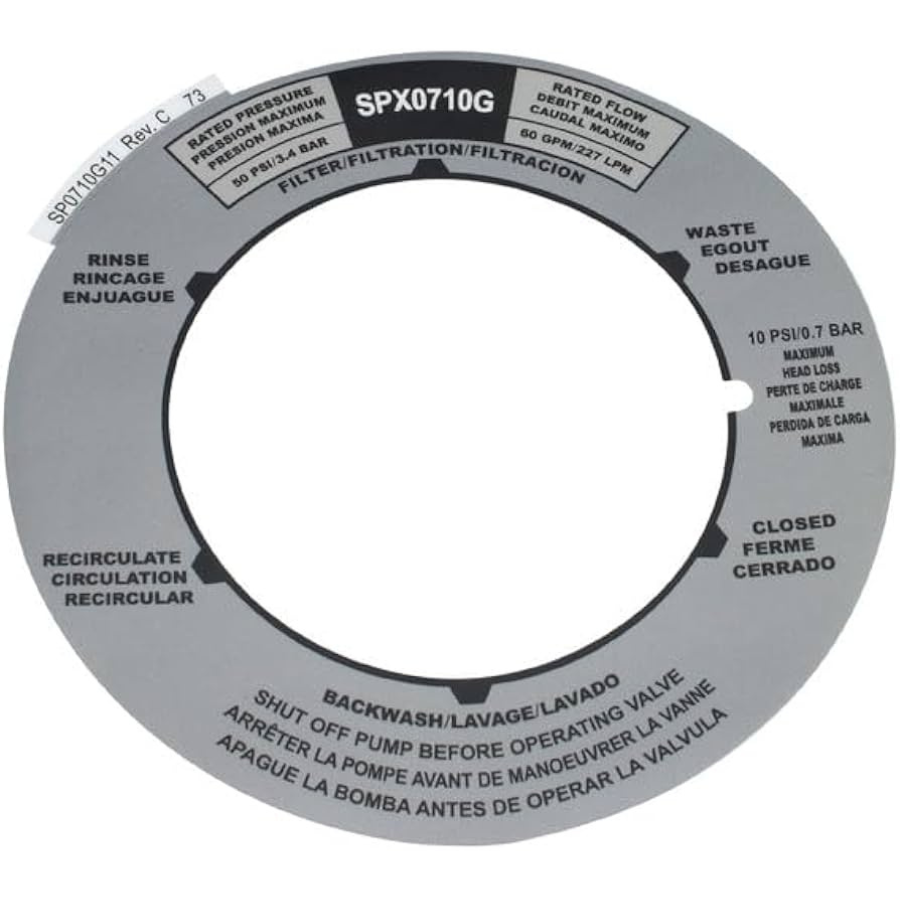 Hayward SPX0714G11 - Valve Position Label