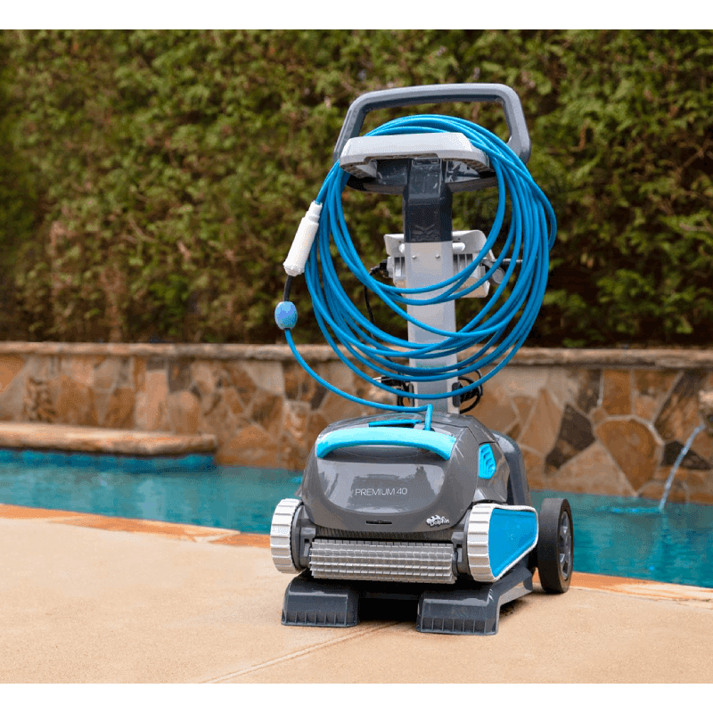 Open Box Dolphin Premium 40 Bluetooth and WiFi Enabled Robotic Pool Cleaner