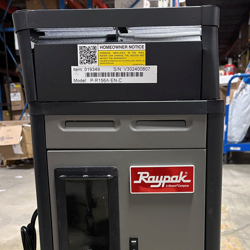 Open Box RayPak 150,000 BTU Natural Gas Pool Heater with Riser (156A)