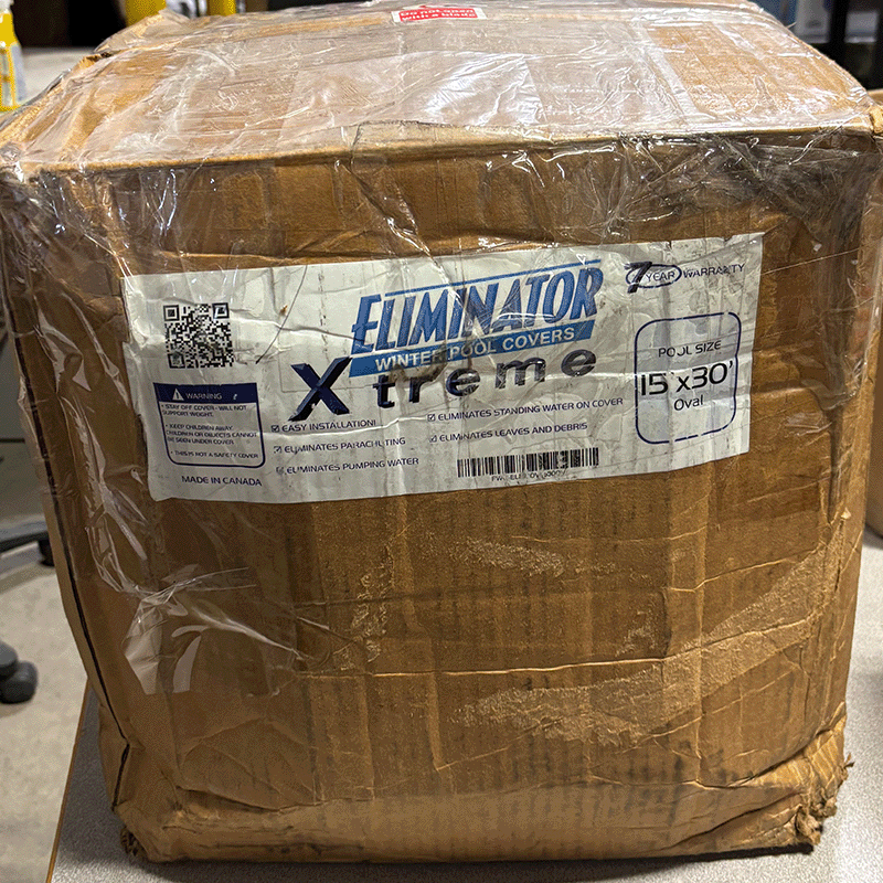 Open Box Couverture hivernale ovale Eliminator Xtreme de 15 x 30 pieds