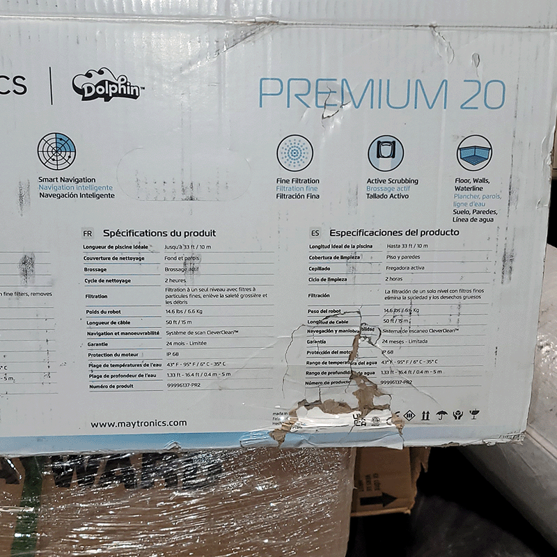 Open Box Robot nettoyeur de piscine Dolphin Premium 20