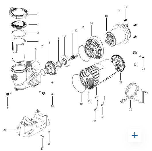 Carvin 23832870R - Power Cord Dominator 1-11/2Hp