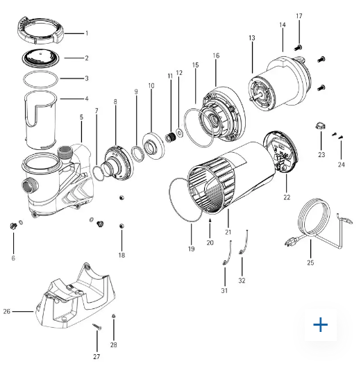 Carvin 14436117R4 - Nut For Orka And Shark Jet ((4/Bag)