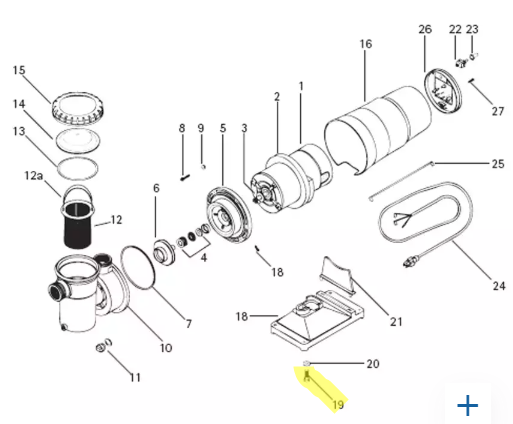 Carvin Hex Cap Screw for Pump Base