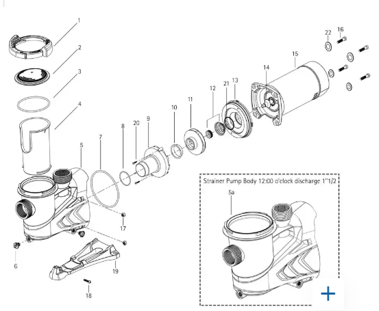 Carvin Strainer Pump Body