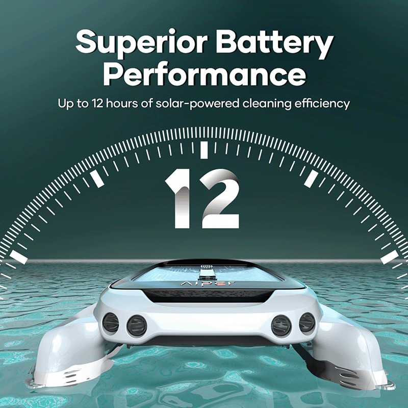 Robot écumeur de surface de piscine à énergie solaire Aiper Surfer M1