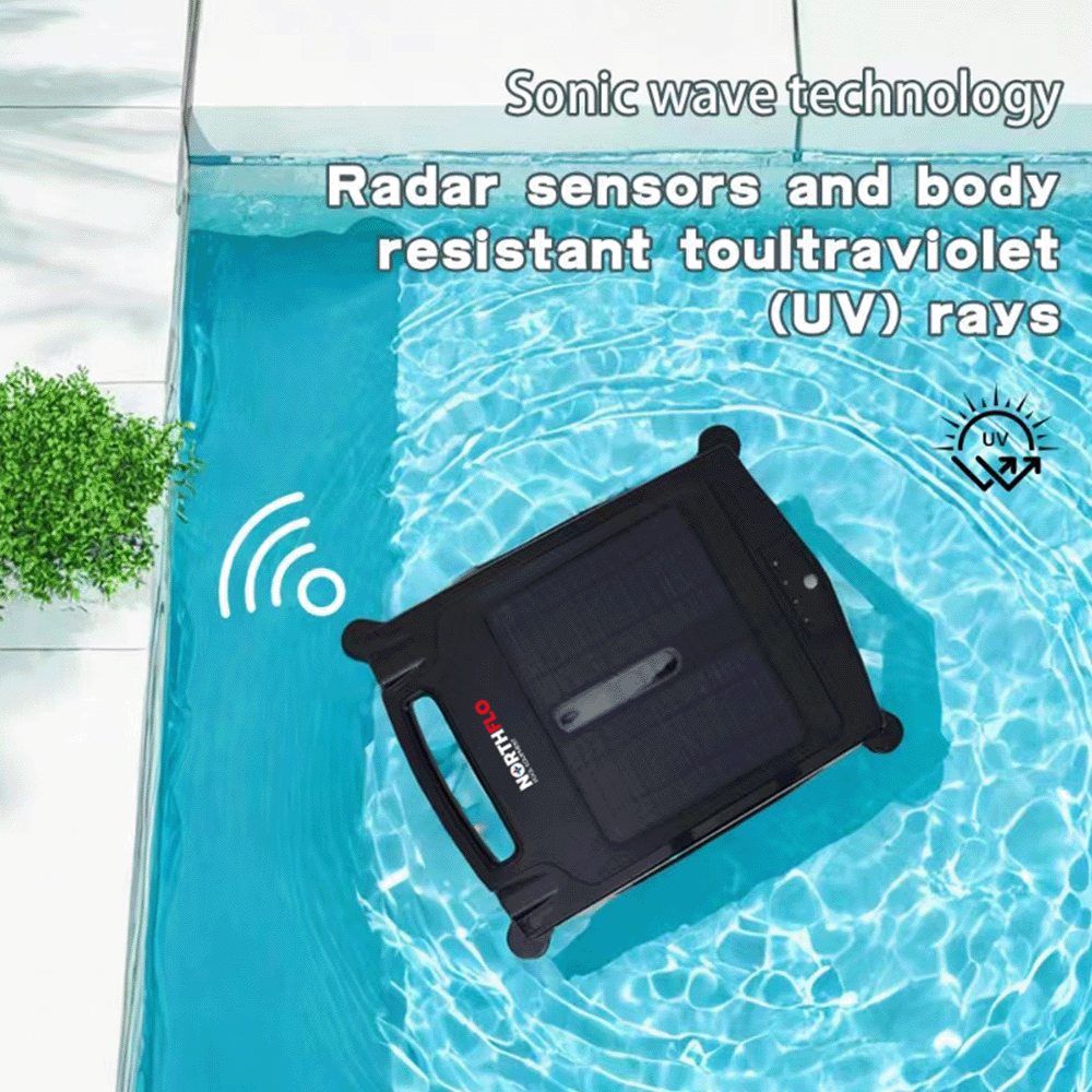 NorthFlo Solar Powered Robotic Pool Surface Skimmer