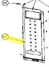 Pentair Panel Assembly Left 36 Inches With Decal Black