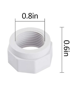 Écrou, tuyau d’alimentation, gris - Polaris D15