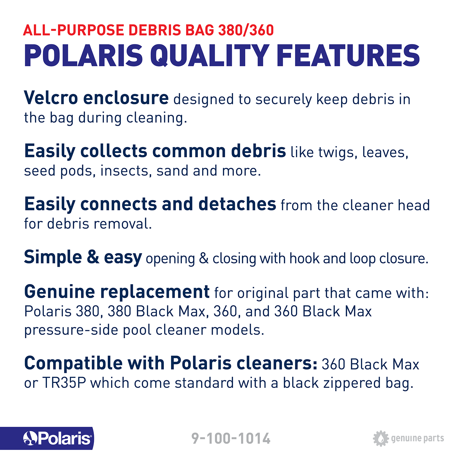 Polaris 9-100-1014 - All Purpose Bag